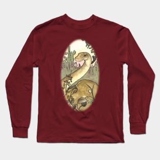 Happy Brontosaurus Long Sleeve T-Shirt